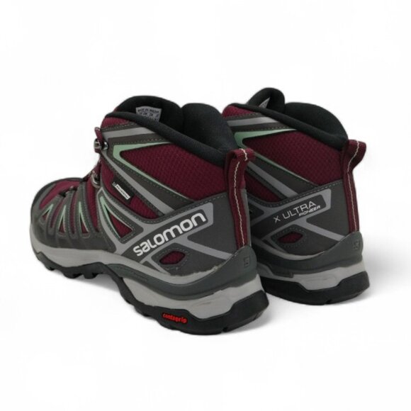 Salomon Women's Size 8.5 X Ultra Pioneer Mid Clima Waterproof Hiking Boots - Picture 14 of 16